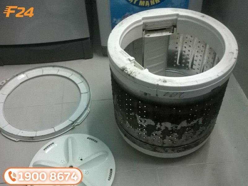 vệ sinh lồng giặt