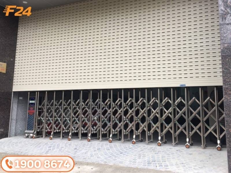 lắp đặt cửa cuốn khe tho&aacute;ng f24