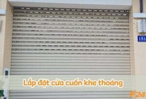 Lắp đặt cửa cuốn khe thoáng