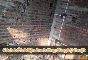 Cách bố trí điện âm tường