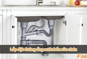 lắp đặt ống nước bồn rửa chén