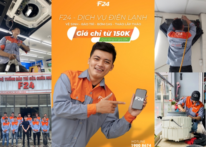 F24 Vietnam – Dịch vụ điện lạnh uy tín trên toàn quốc dịch vụ sửa máy lạnh