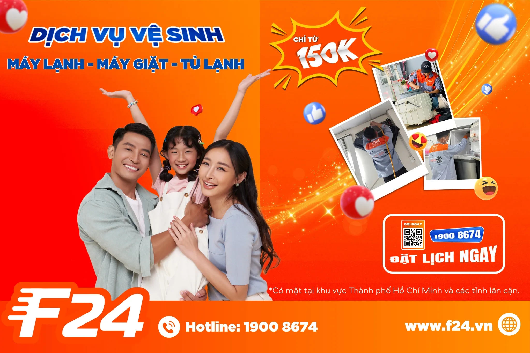 popup dịch vụ điện lạnh