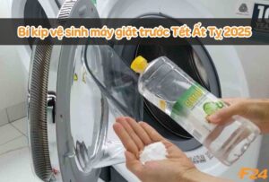 vệ sinh máy giặt trước tết ất tỵ