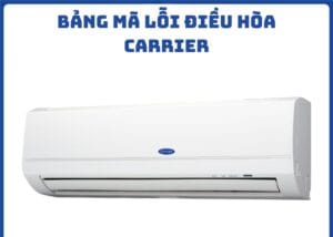 bảng mã lỗi điều hòa Carrier