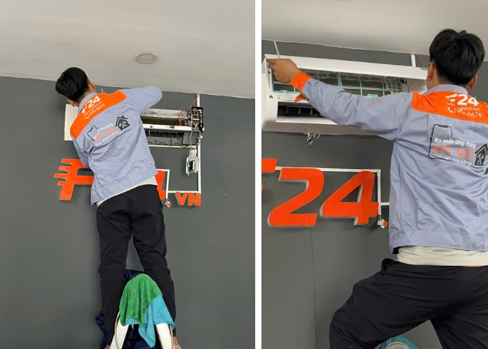 vệ sinh sửa chữa m&aacute;y lạnh