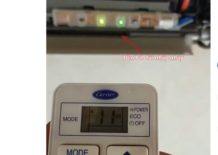 c&aacute;ch kiểm tra m&atilde; lỗi m&aacute;y lạnh Carrier
