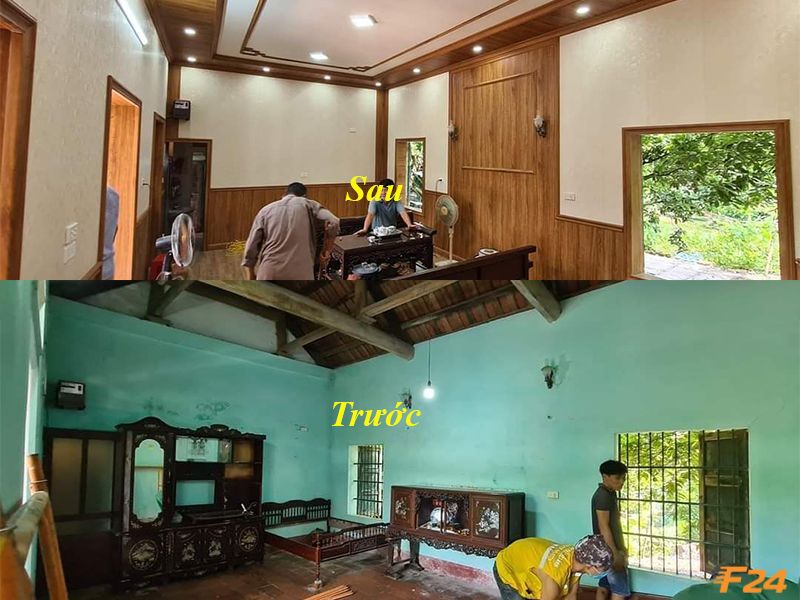 cải tạo nh&agrave; cũ bằng tấm ốp nano