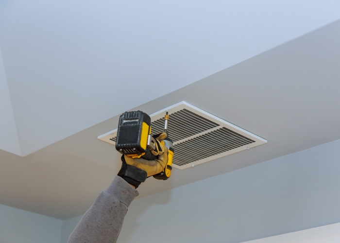 C&aacute;ch bố tr&iacute; hệ thống th&ocirc;ng gi&oacute; c&ugrave;ng m&aacute;y lạnh