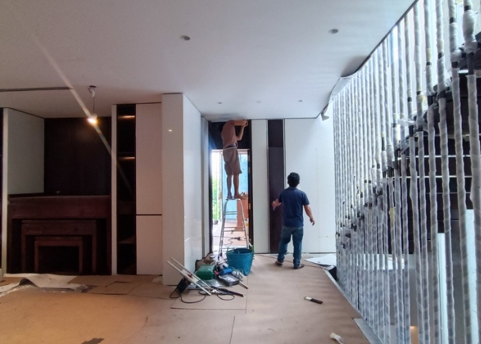 Làm mới trần nhà giúp không gian thoáng đãng Làm mới trần nhà giúp không gian thoáng đãng