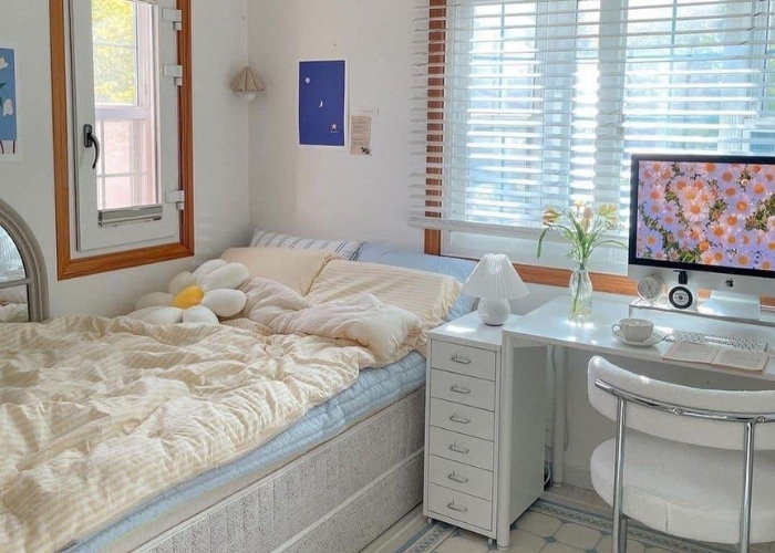 Cải tạo phòng trọ nhỏ đẹp theo phong cách Hàn Quốc cải tạo phòng trọ nhỏ đẹp