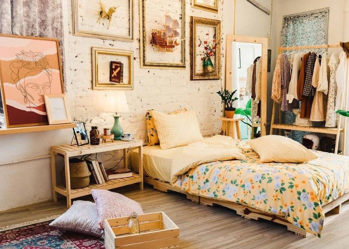 Phong cách vintage/retro độc đáo đem lại không gian ấm cúng cải tạo phòng trọ theo Phong cách vintage/retro độc đáo