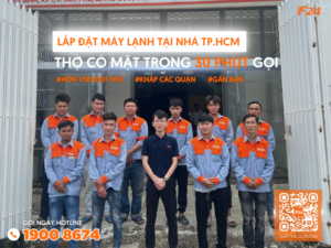 đội ngũ thợ điện lạnh tại F24
