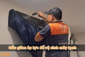 Đầu giảm áp lực để vệ sinh máy lạnh