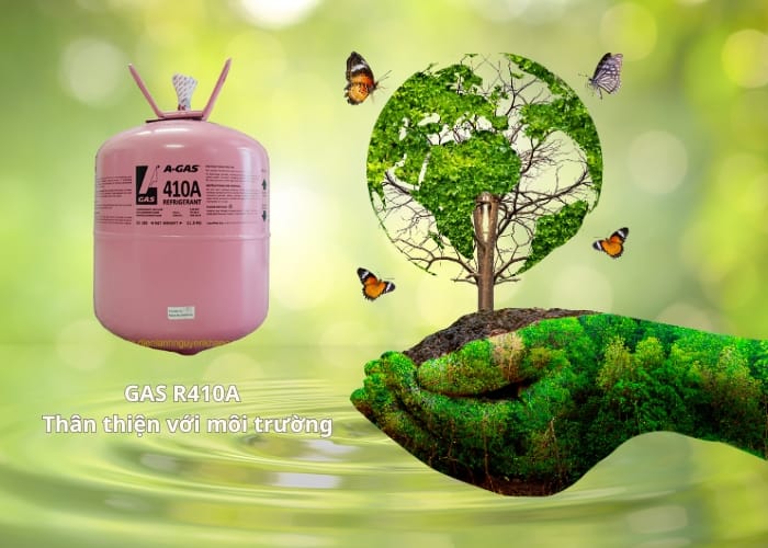sử dụng gas lạnh th&acirc;n thiện với m&ocirc;i trường