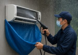 Vệ sinh máy lạnh mùa mưa