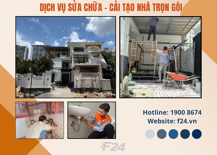 F24 Vietnam – Đơn vị thi công cải tạo, sửa chữa nhà uy tín tại TP.HCM thi công cải tạo, sửa chữa nhà