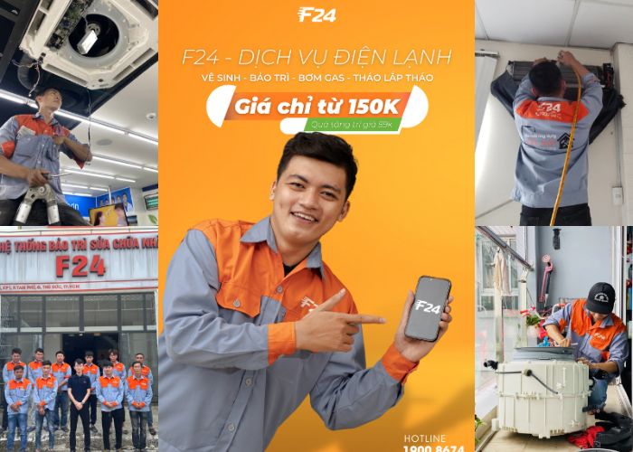 Dịch vụ điện lạnh tại F24 Dịch vụ điện lạnh