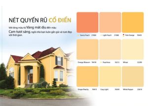 Bảng màu sơn nước ngoài trời Dulux