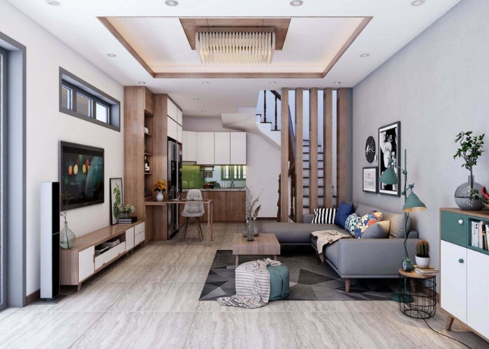 Cải tạo nội thất nhà phố nhỏ hẹp theo phong cách hiện đại cải tạo nội thất nhà phố nhỏ hẹp