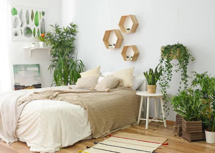 Không nên để quá nhiều cây xanh trong phòng ngủ Hạn chế trồng quá nhiều cây xanh trong phòng ngủ