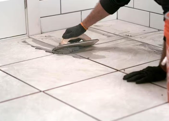 Chà ron gạch sau khi lát gạch nền chà ron gạch sau khi lát gạch nền