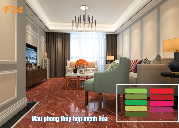 Chọn màu gạch phù hợp với mệnh Hỏa màu gạch phù hợp với mệnh hỏa