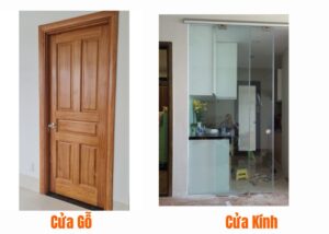 Thay cửa gỗ bằng cửa kính