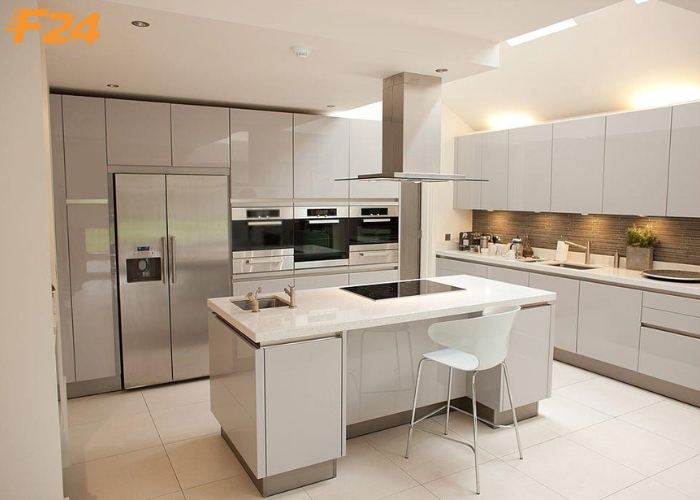 Bố trí đảo bếp giúp quá trình nấu nướng thuận lợi hơn Bố trí thêm đảo bếp