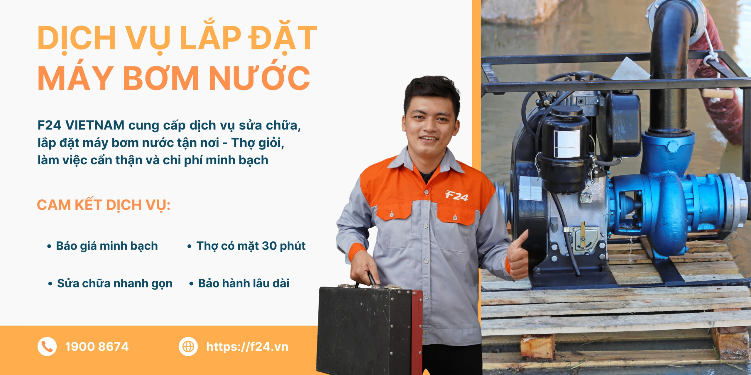 dịch vụ lắp đặt máy bơm nước