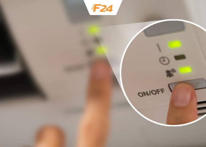 Đèn báo lỗi hoặc nhấp nháy Dấu hiệu máy lạnh không lạnh chỉ có gió