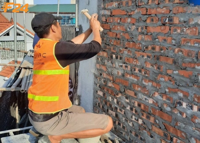 nứt tường do thi c&ocirc;ng sai kỹ thuật