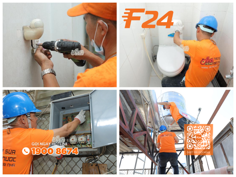 Cam kết v&agrave;ng cho dịch vụ thay ống nước của F24