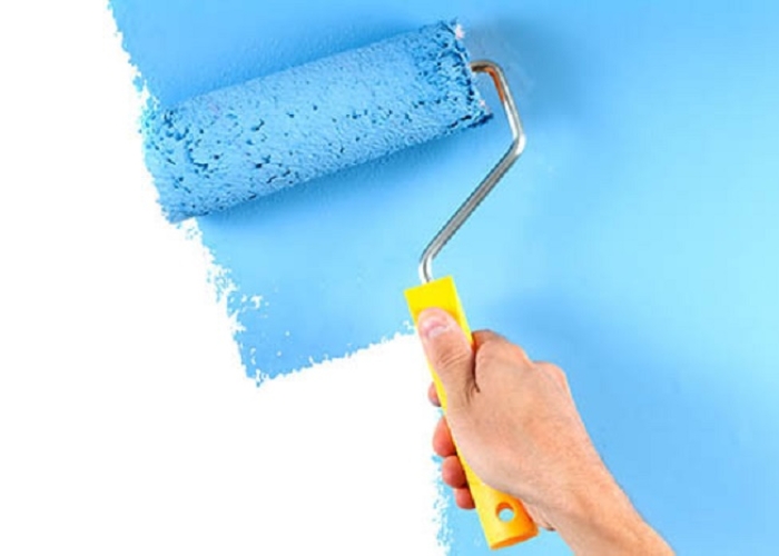 Tiến hành sơn tường Sơn nước cho tường nhà