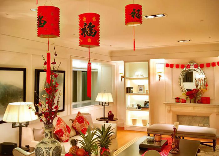 Sơn ph&ograve;ng kh&aacute;ch m&agrave;u v&agrave;ng đất cho gia chủ mệnh Thổ 