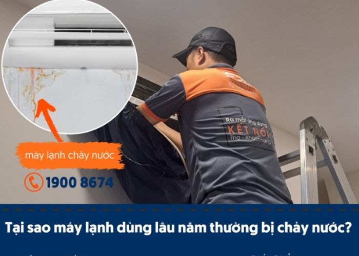 Máy lạnh chảy nước Máy lạnh chảy nước