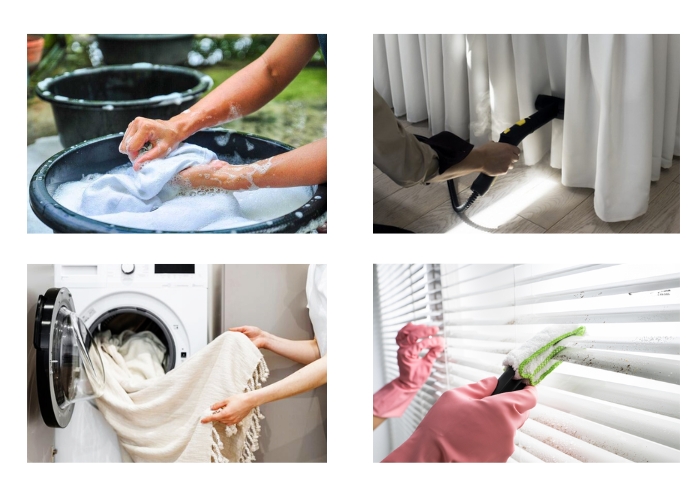 vệ sinh rèm cửa đúng cách