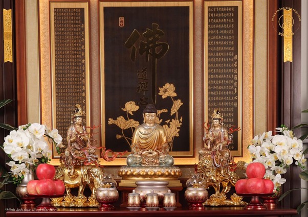 Thờ tượng Phật bằng đồng