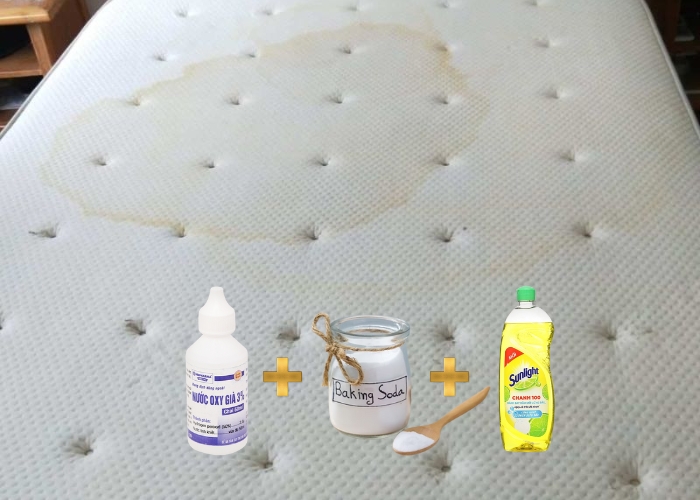 Giặt nệm d&iacute;nh nước tiểu đ&atilde; để l&acirc;u