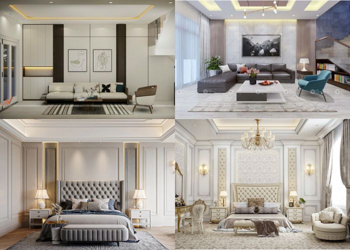 T&acirc;n trang ph&ograve;ng kh&aacute;ch v&agrave; ph&ograve;ng ngủ&nbsp;