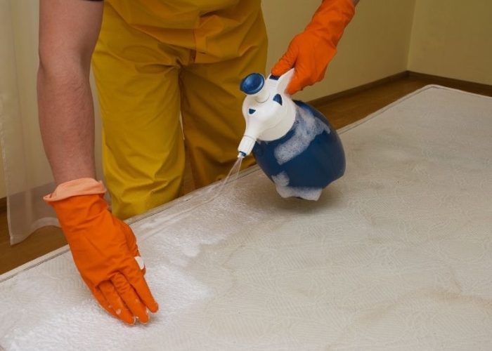 L&agrave;m sạch c&aacute;c vết ố tr&ecirc;n nệm