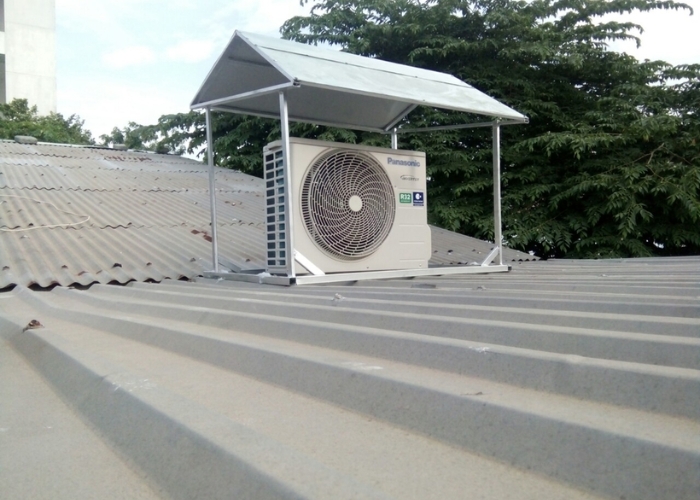 Lắp đặt thêm mái che cho dàn nóng dàn nóng ngoài trời