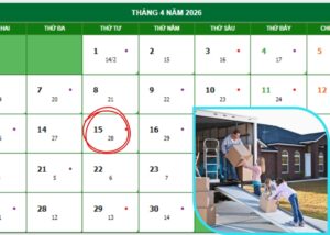 tháng 4 chuyển nhà ngày nào tốt