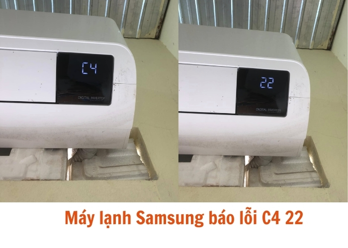 Máy lạnh Samsung báo lỗi C4 22