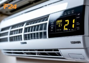 máy lạnh toshiba báo lỗi 21