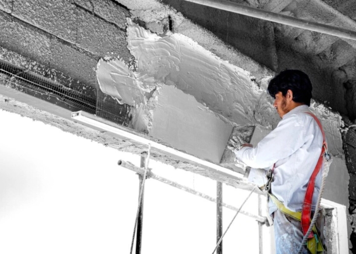 Thi công vữa chống thấm cho khu vực tường gắn máy lạnh Vữa chống thấm cho khu vực tường gắn máy lạnh