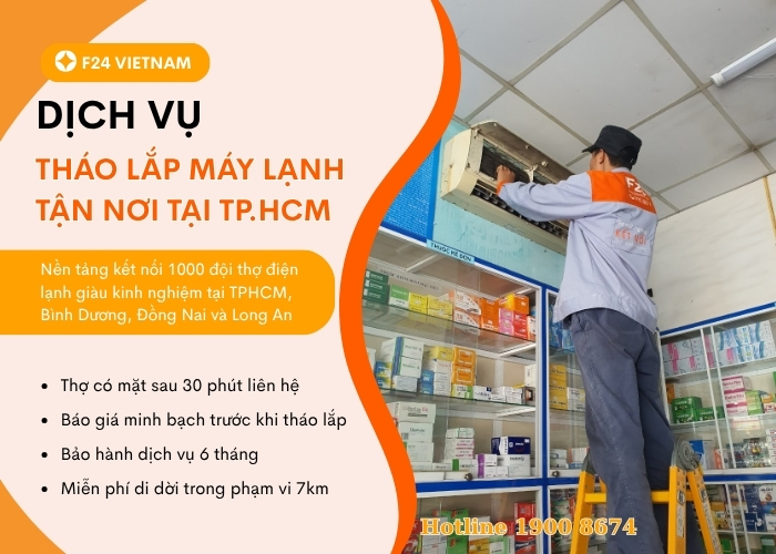 th&aacute;o lắp m&aacute;y lạnh Samsung