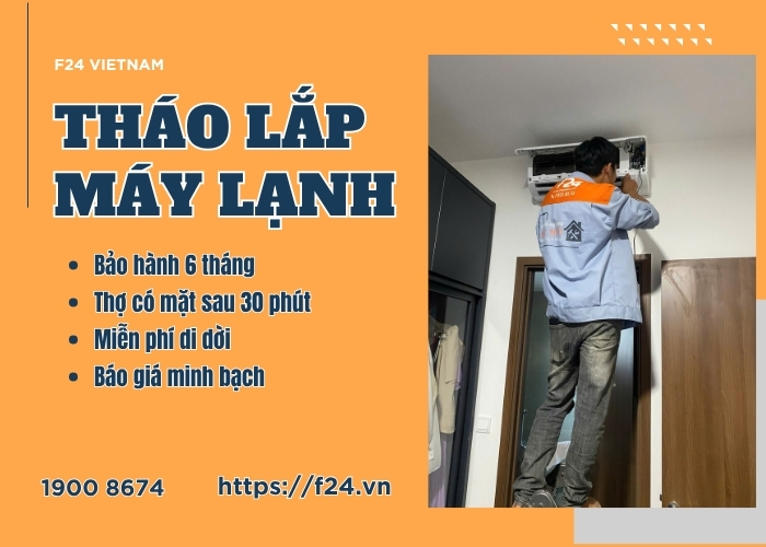dịch vụ th&aacute;o lắp m&aacute;y lạnh