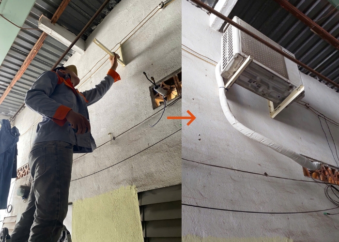 lắp đặt d&agrave;n n&oacute;ng