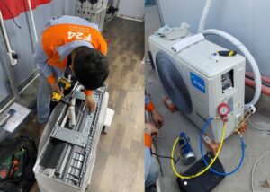 tháo lắp máy lạnh Midea